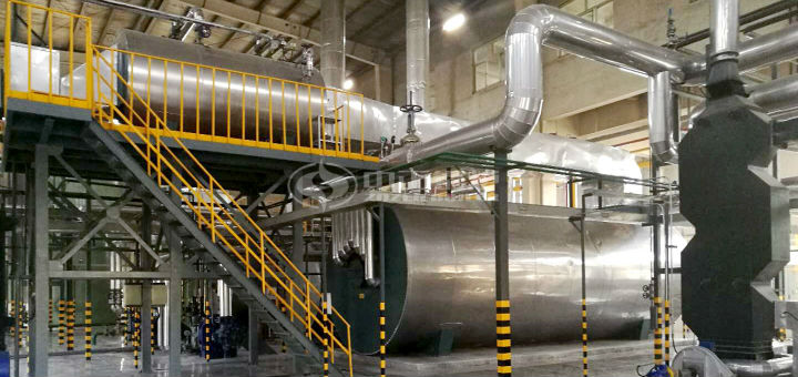 山東魯花1200萬大卡有機(jī)熱載體鍋爐項(xiàng)目